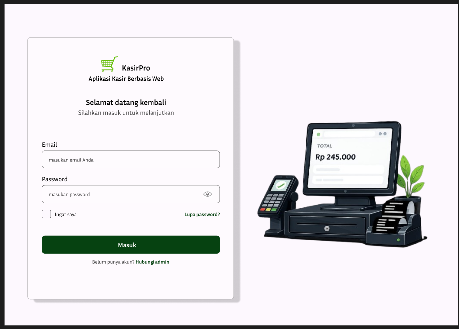 Desain UI Kasir Online